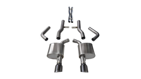 Corsa XTREME SOUND LEVEL 2.75 IN CAT-BACK SINGLE 4.5 TIPS 2017+ CHARGER / 300 5.7